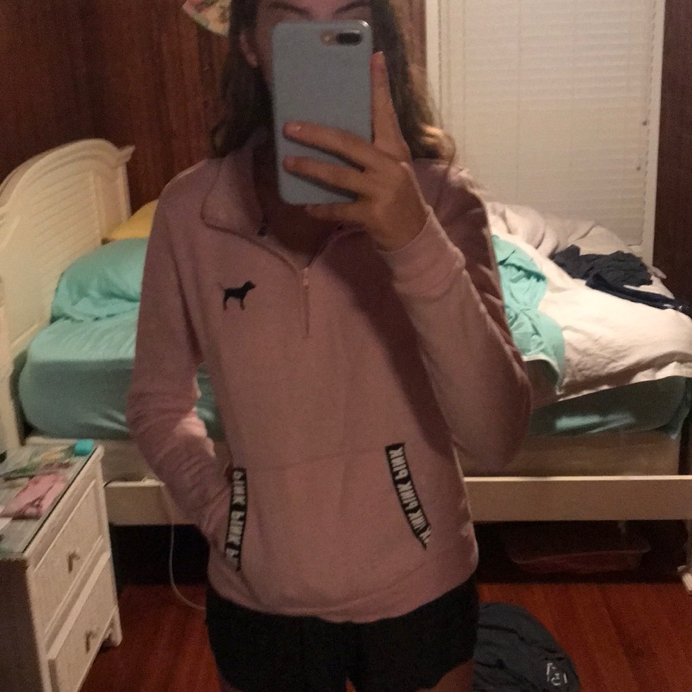 Pink Quarter Zip